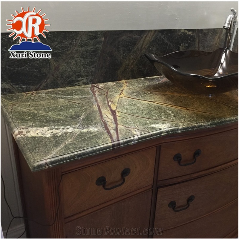 Hot Sale Rain Forest Green Marble Counter Top 2018