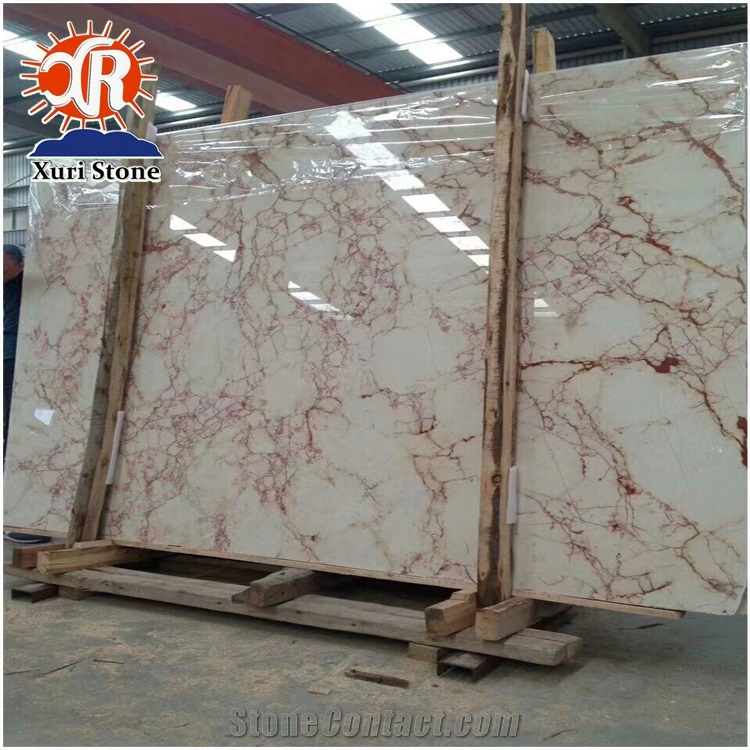 Ivory Red Marble White with Red Veins Red Marble Stone Of Euphorbia
