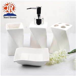 Marble Resin Bath Accessory Bathroom Accessories Set with Soap