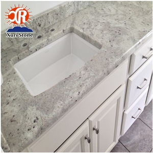 Popular Andromeda White Granite Kitchen Worktop / Table Countertop