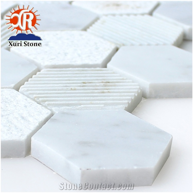 Style Small White Brick Mosaics Small Color Wall Tiles Kitchen Floor