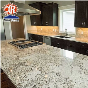 Top Quality Exotic Brazillian Elegant Snowflake Alaska White Granite Countertops