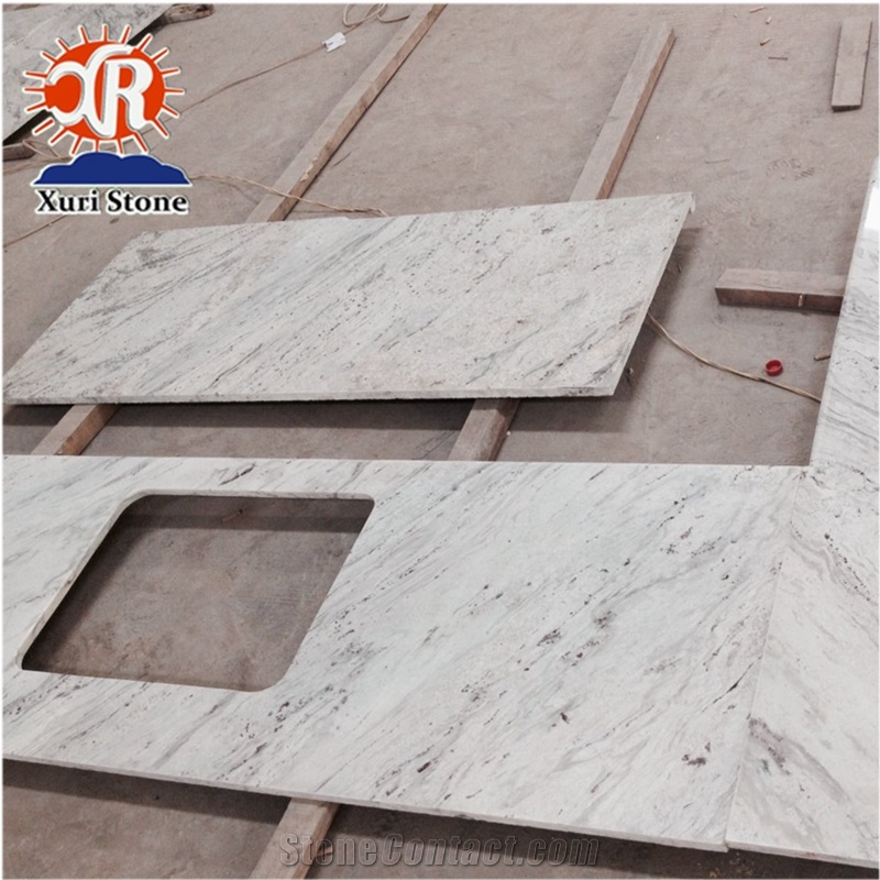 Wholesale River White Granite Countertop Polished Surface Price