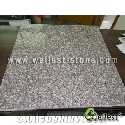 Classical Durable Pink Polish Granite Tile for Outdoor Wall Cladding