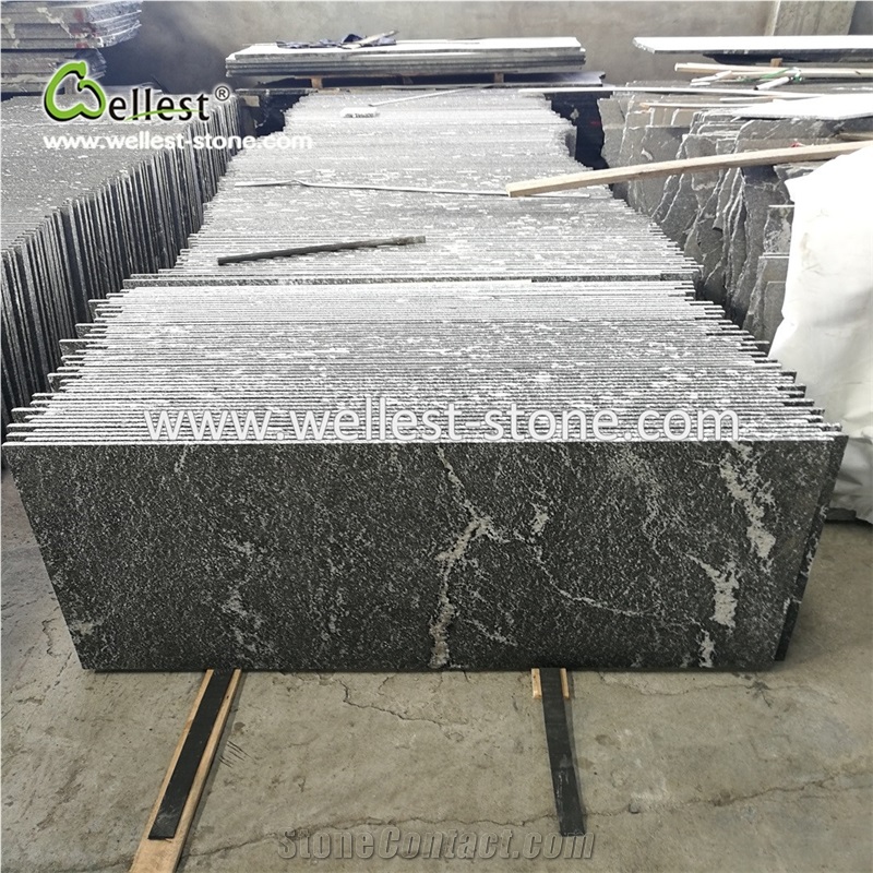 Flamed Finish Granite Tile Small Slabs For Floor And Wall Paving