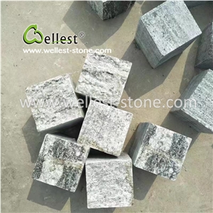 Grey Cobble Stone Cube Stone for Garden Patio Parking Place Paving