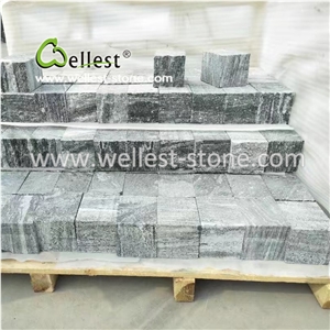 Grey Cobble Stone Cube Stone for Garden Patio Parking Place Paving