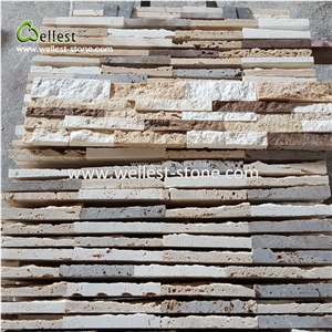 White/Golden Marble Stacked Stone Natural Split for Wall Decoration