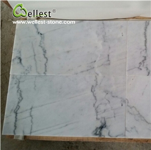 White Marble Cube Stone Polished for Floor and Wall Covering Interior