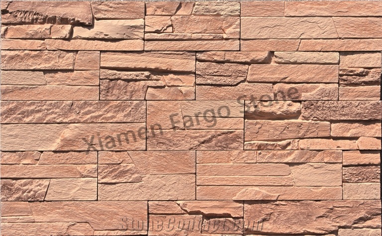 Fargo Artificial Stone Veneer, Cement Faux Wall Stone Panels