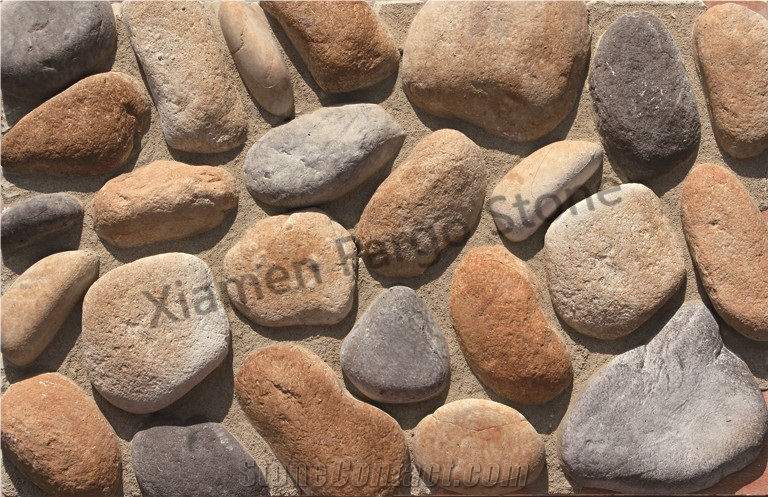 Fargo Faux Rock Stone, Manmade Wall Pebble, Feature Wall Pebble