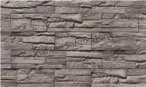 Fargo Grey Artifical Wall Cladding Panel, Faux Culture Stone Veneer