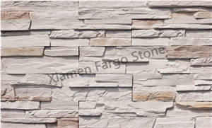Fargo Manufactured Stone Veneer, Beige Faux Stone Wall Panels