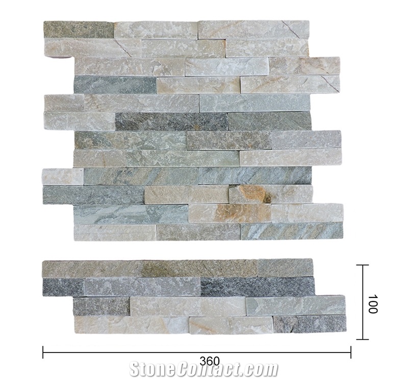 Chinese Ultra Thin Quartzite Cultured Stone Veneer /Flexible Stone Veneer