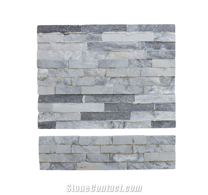 Gray Quartzite Stone Natural Culture Stone for Wall Cladding