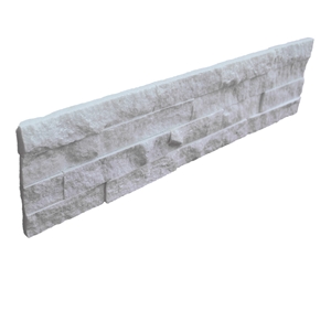 White Quartzite Wall Cladding Culture Stone Stacked Stone Tile