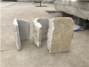 Natural White Quartzite Loose Stone Tiles, Wall Tiles