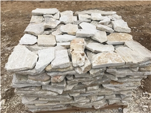White Quartzite Random Loose Stone Wall Tiles with Natural Surface