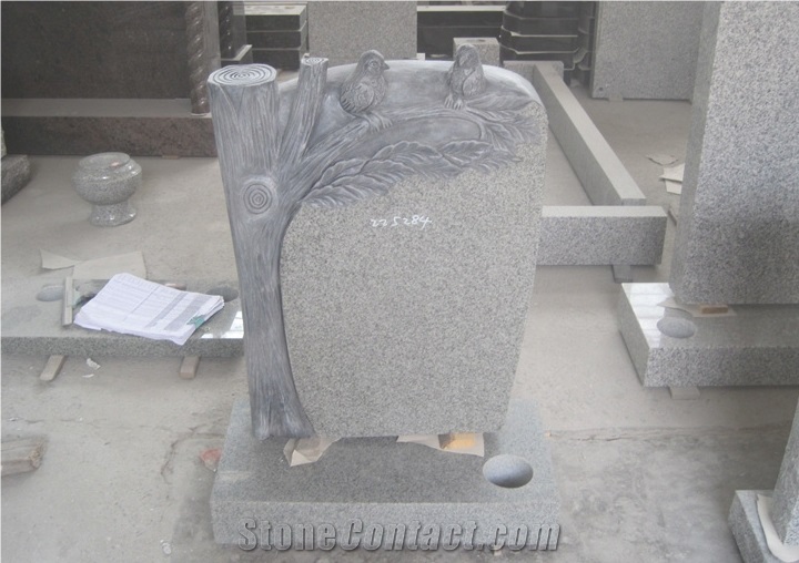 China Granite Monument& Tombstones Engraved Tree Headstone Memorials