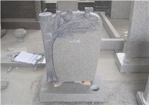 China Granite Monument& Tombstones Engraved Tree Headstone Memorials