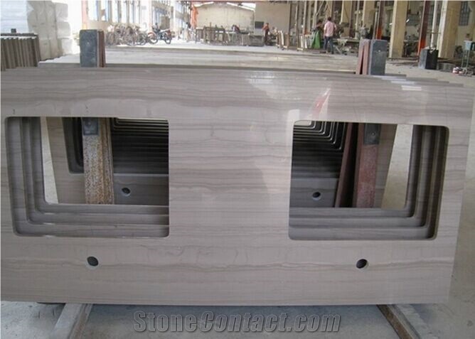 Athen Wood Grey Marble Slabs&Tiles Countertops,Tabletops,Vanity Tops