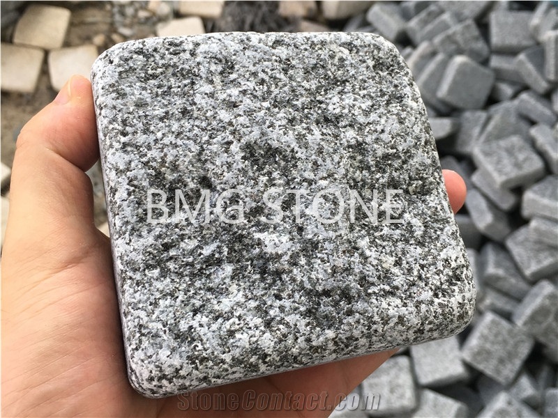 Grey Granite Cube Stone Paver,Cobble Stone Natural Split