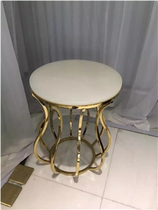 Pure White Marble Round Talbe Tops,Table Sets,Countertops