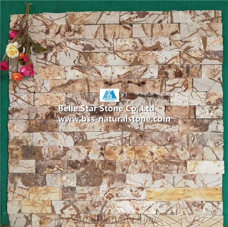 Autumn Leaves Sandstone Culture Stacked Ledge Stone Veneer Panels Cladding