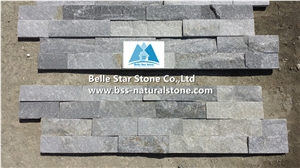 Blue Quartzite Culture Stacked Ledge Stone Veneer Cladding Panels