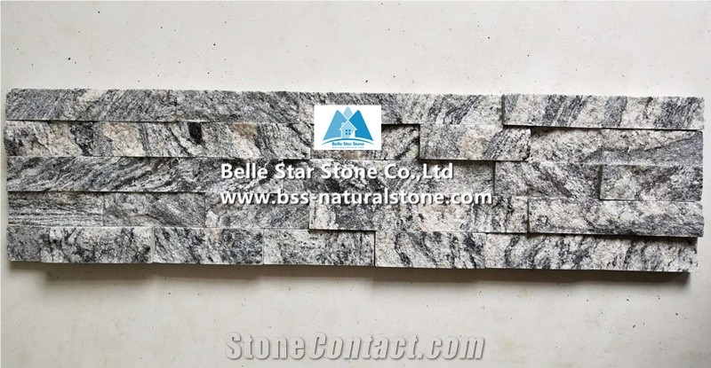 China Juparana Granite Stacked Stone,Multicolor Grain Stone Cladding