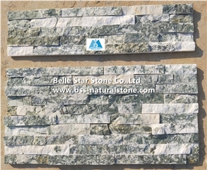 Lotus Green Marble Culture Stacked Ledge Stone Veneer Cladding Panels