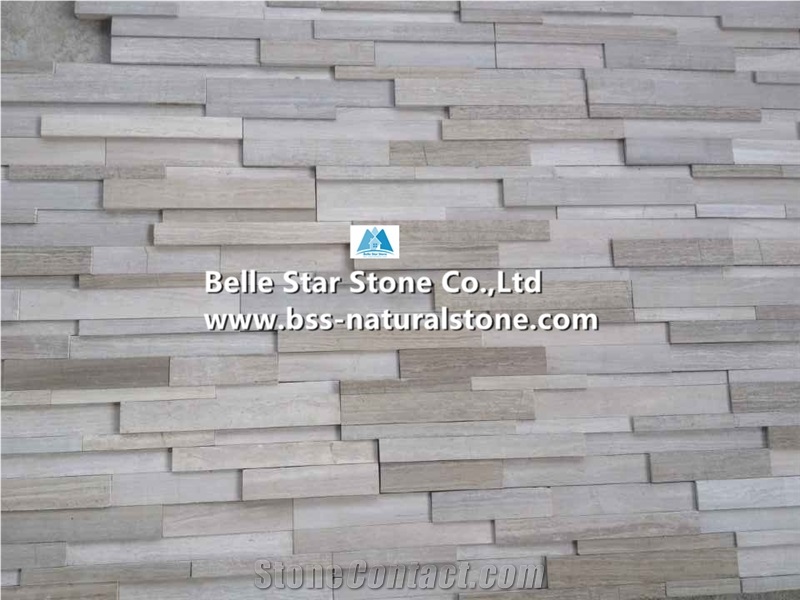 White Serpeggiante Marble 3d Stone Panels,Chenille White Ledgestone