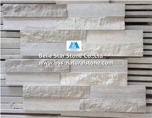 White Serpeggiante Marble Ledgestone,Silk Georgette Culture Stone Clad