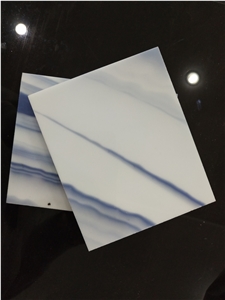 Floor Tiles Artificial Nano Blue Marble Stone Slabs Panel