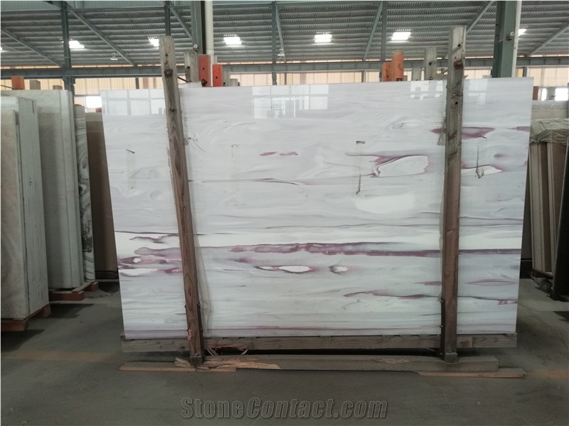 Nano Crystal Stone 25001800mm Slabs and Tiles with Purple Pattern