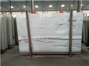 Nano Crystal Stone 25001800mm Slabs and Tiles with Purple Pattern