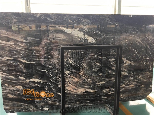 Color Painting/Black Vein Marble from China/Marble Slabs and Tiles