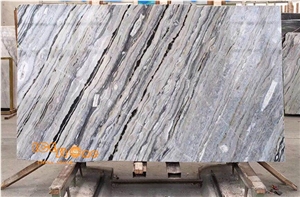 Ice Stone Own Quarry China Blue Polished Marble Large Quantity