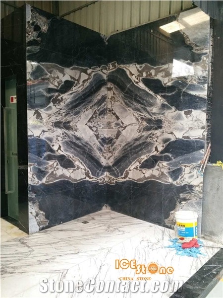 Titanic Storm Marble/Blue Galaxy/China Polished Slabs/Tiles