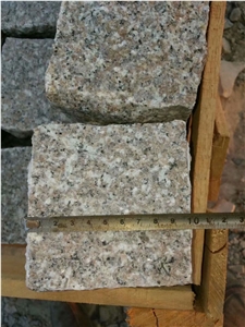 Pink Granite Cobble Stone G648 Granite Cobble Stone Natural Split