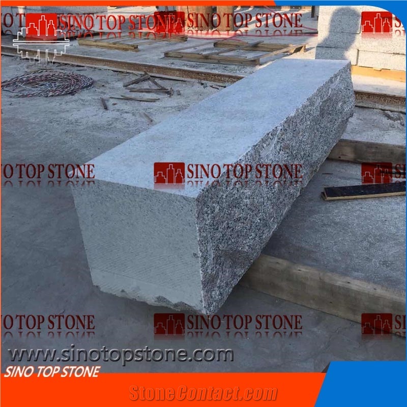 Natural Stone Grey Granite Wall Stone, Split G383 Granite Wall Block