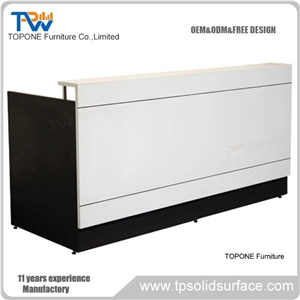 Acrylic Solid Surface Reception Desks for Hotels / Designs