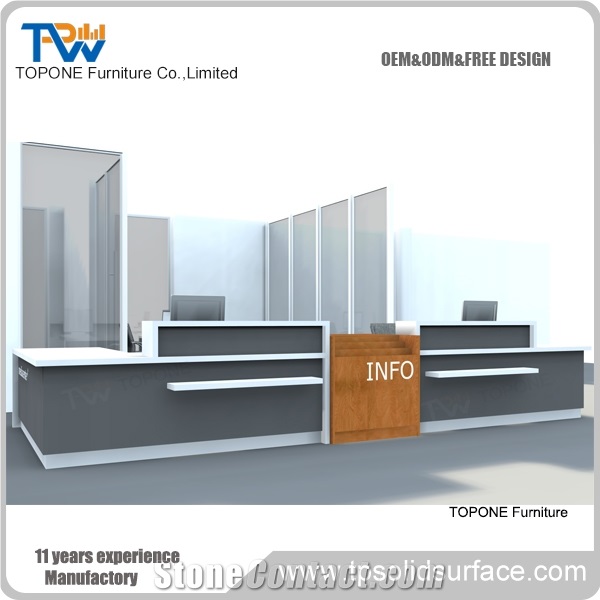 Glass Front Desk for Office,Reception Counters