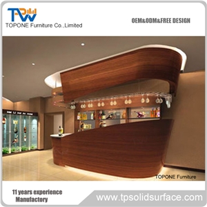 High Quality Solid Surface Small Salon Reception Desk