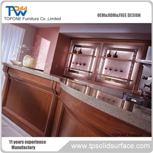 Luxury Led Customized Flower Bar Counter