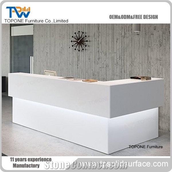 Manmade Quartz Stone Reception Counter/ Reception Desk from China
