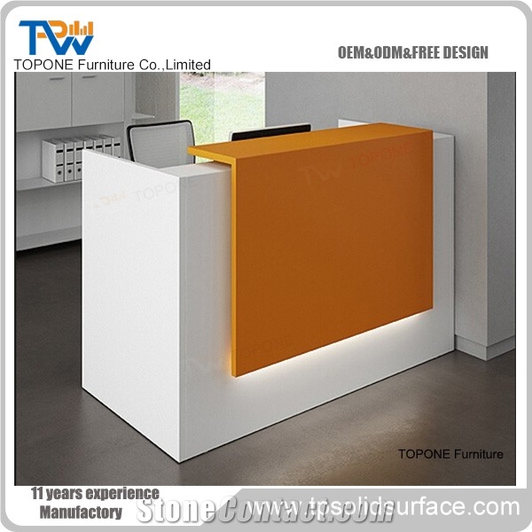 Manmade Quartz Stone Reception Counter/ Reception Desk from China