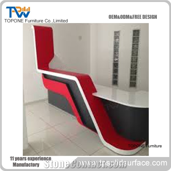 Manmade Stone Tabletops,Fashional Reception Counter