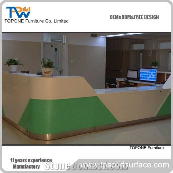 Manmade Stone Tabletops,Fashional Reception Counter