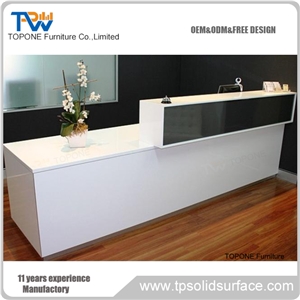 Modern Design Furniture Solid Surface Reception Counter